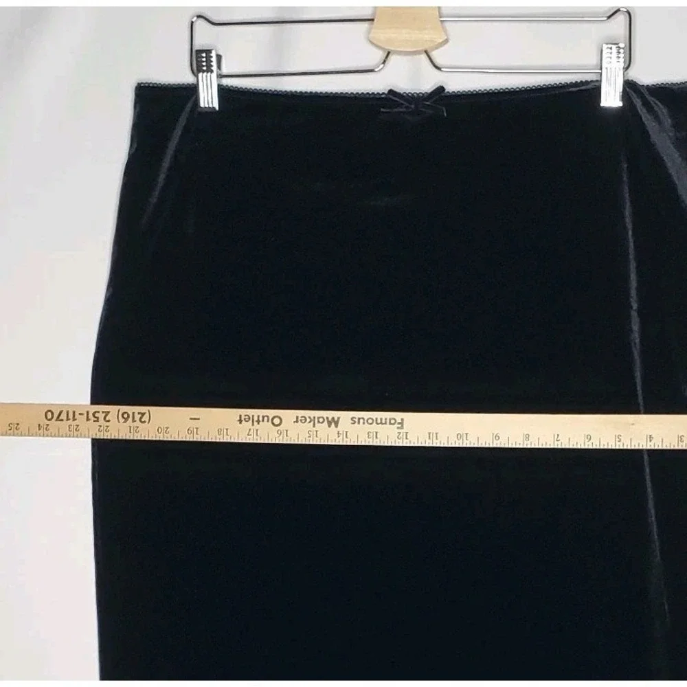 Wild Fable Velvet Maxi Skirt Women XL‎ Black Pullon Romantic Y2K Grunge 90s